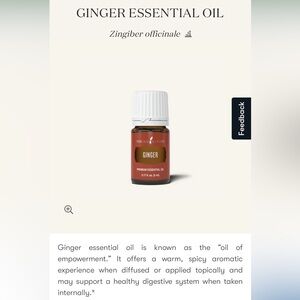 Young Living Ginger Essential Oil - Rich Brown Label